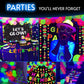Glow King Black Light Reactive Neon Balloons | Glow In The Dark Latex Balloons In Multiple Colors | Fun Uv Fluorescent Party Gif
