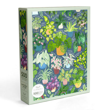 Houseplant Jungle by 1CANOE2: 500 Piece Jigsaw Puzzles for Adults, Plant and Flower Puzzle, Gifts for Plant Lovers, Cute Puzzles
