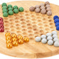 Classic Game Collection Chinese Checkers - Medium Multi-color Wood Set, Model H-7500