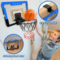 Indoor Basketball Hoop For Kids, Mini Basketball Hoop With Double Electronic Scoreboard And Led Light, Over The Door Basketball Gifts Toys For 5 6 7 8 9 10 11 12 Year Old Boys (East Blue)