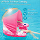 Jasonwell Pool Float with Canopy - Inflatable Pool Floaties mature-themed Floating Pool Chair Lounge Floats for Swimming Pool Water Chair Pool Lounger with Cup Holders Pool Toy Party Floaty for mature-themeds (R-XL)