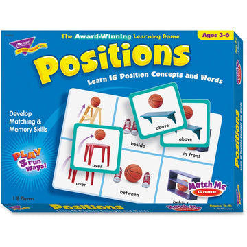 Trend Enterprises: Match Me Game–Positions, Learn 16 Position Concepts And Words, Develop Matching And Memory Skills, Play 3 Different Fun Ways, Ages 3 And Up