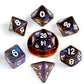 Metallic Dice Games Lic4175 Mini Poly Stardust Galaxy Dice Set - Set Of 7