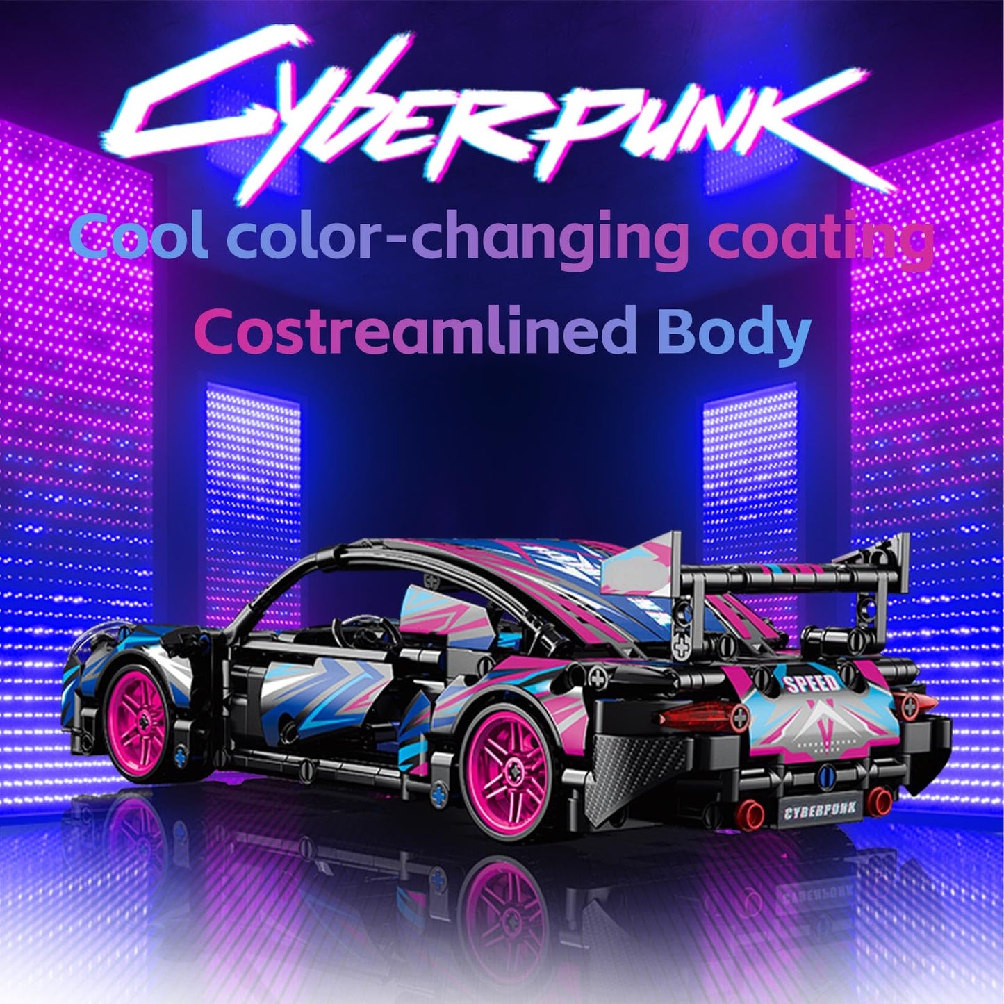 Sports Car Model Building Blocks Sets,1:18 Scale Super Race Car Model For Adults,Moc Speed Technic Cars Model Kits Engineering C