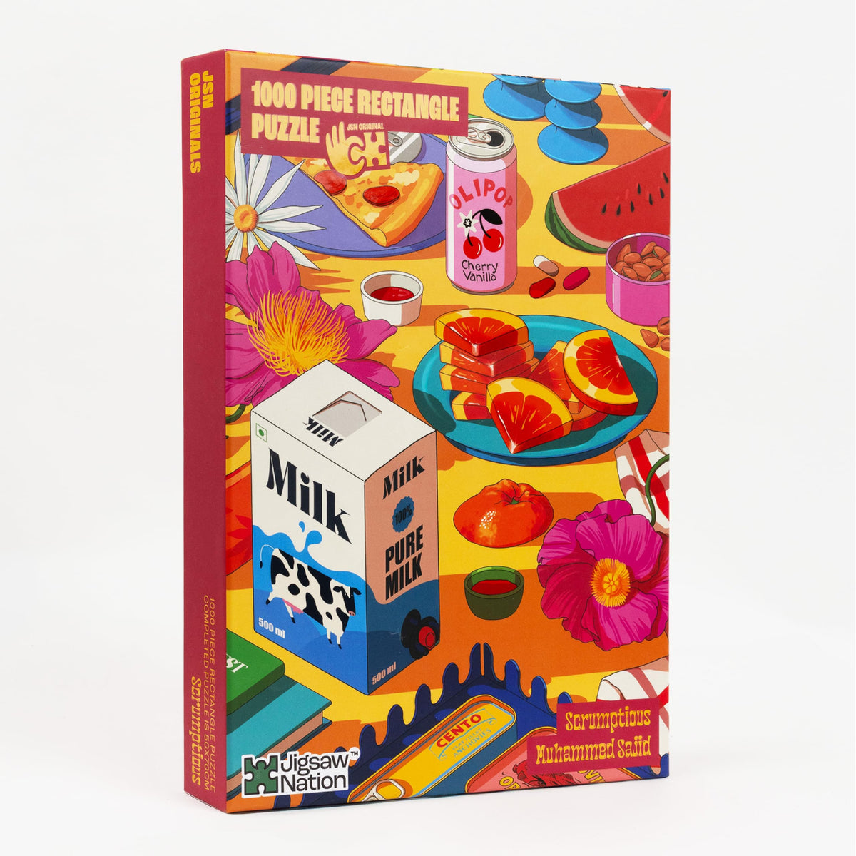 Jigsaw Nation Jigsaw Puzzle Rectangular 1000 Pieces  Scrumptious Theme By Muhammed Sajid Fun & Challenging Mind Games Puzzle Ga