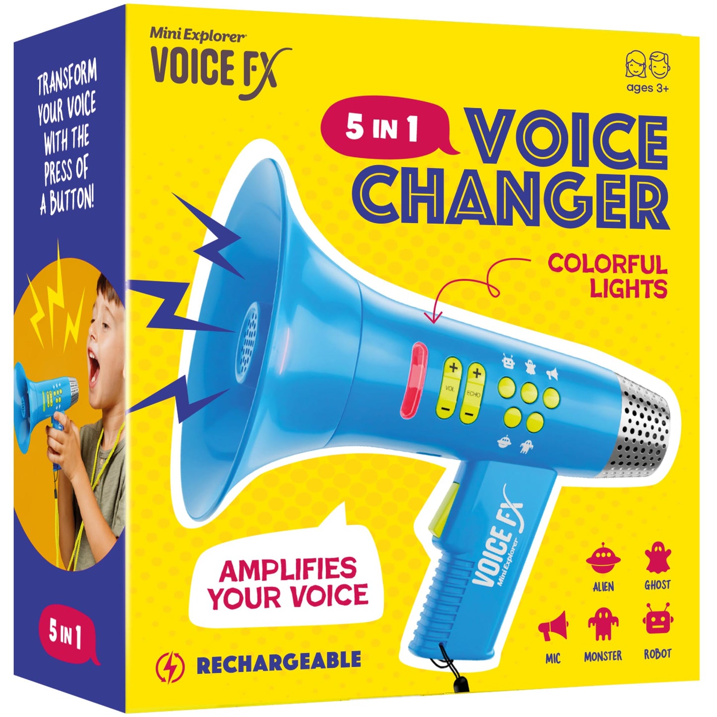 Voice Changer For Kids - Easter Gifts - Voice Changing Device For Boys & Girls Ages 3-8+ Olds - Birthday Gifts For 3, 4, 5, 7, 8 Year Old Boy - Cool Outdoor Toys Gift Ideas For Kid, Toddler