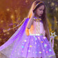 Dolnow Light Up Princess Dress Up Clothes For Little Girl, Princess Dresses Princess Cape Crown Toys For 3 4 5 6 Girls