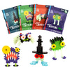 PLUS PLUS Creepy Critter Fun Pack - Halloween 3D Puzzle Set, 160 Glow in The Dark Interlocking Plastic Pieces for Kids