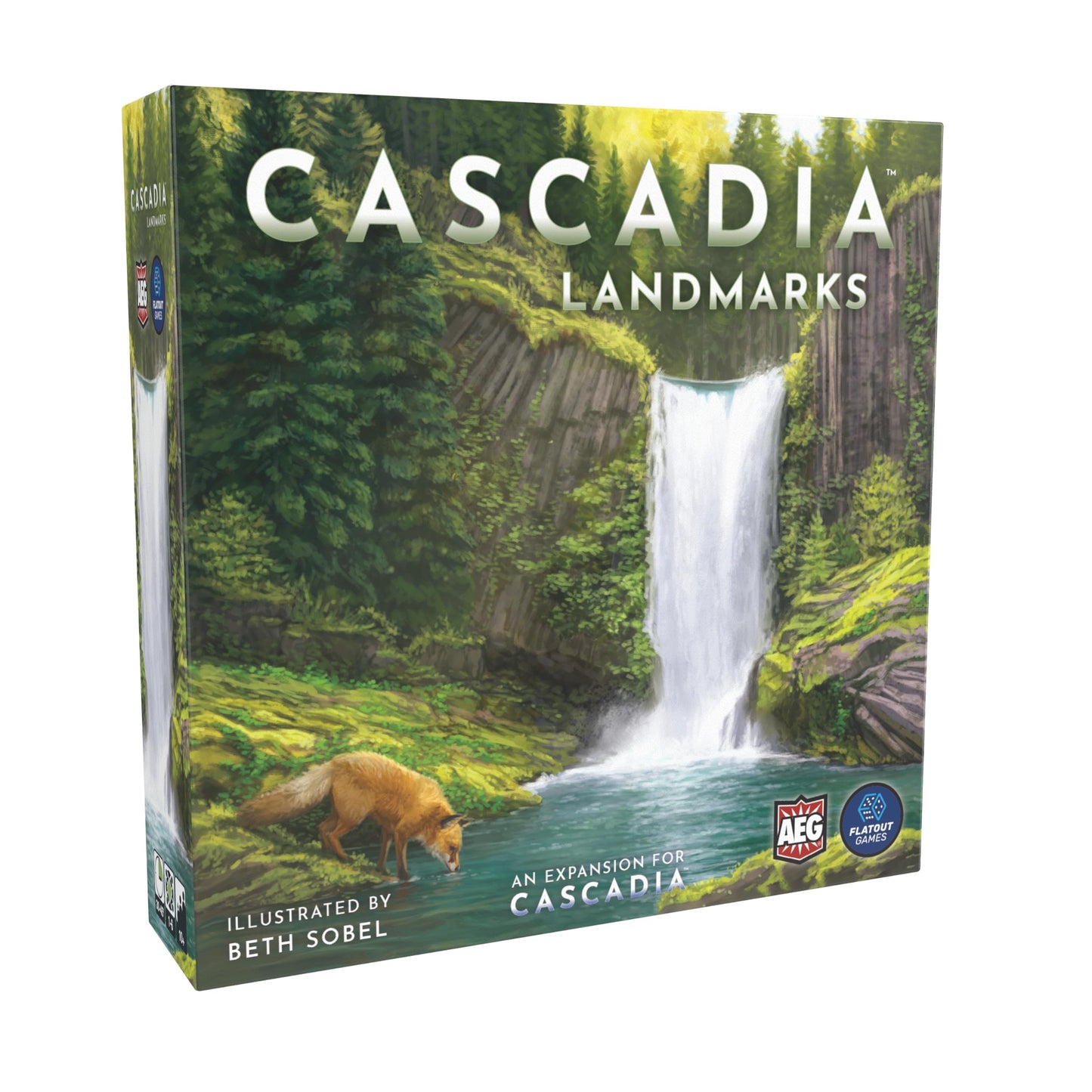 AEG & Flatout Games | Cascadia: Landmarks - Expansion for Award-Winning Board Game, Cascadia | Easy to Learn | Quick to Play | A