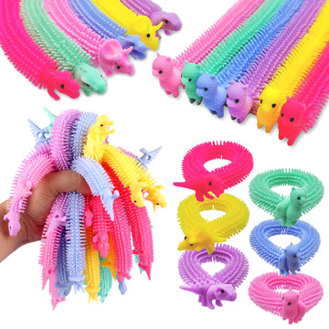 20 Pcs Stretchy Fidget Toy,Colorful Stretchy Strings Fidget Toy,Sensory Fidget Worm Stretch Toys For Children'S Day Gift,Kids,Adults,Boys,Girls,Stress Relief,Calming And Relaxing Present