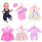 Ebuddy 6 Sets Doll Clothes Outfits For 43Cm New Born Baby Dolls, 15Inch Baby Dolls, American 18 Inch Girl Doll