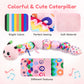 Baby Sensory Toys 0-6 Months - Tummy Time Gifts Stuffed Caterpillar Toys For 0-3 3-6 6-9 6-12 Months Newborn Infant Rattles Crin