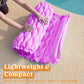 Sloosh Inflatable Pool Floats Raft,Floating Lounge For Adults,64X32 Inch Swimming Mat Pool Mattress With Headrest,2 Pieces Float