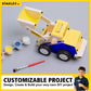 Stanley Jr. Construction Toy Truck Front Loader Wood Craft Kit - DIY Assemble Toy for Kids