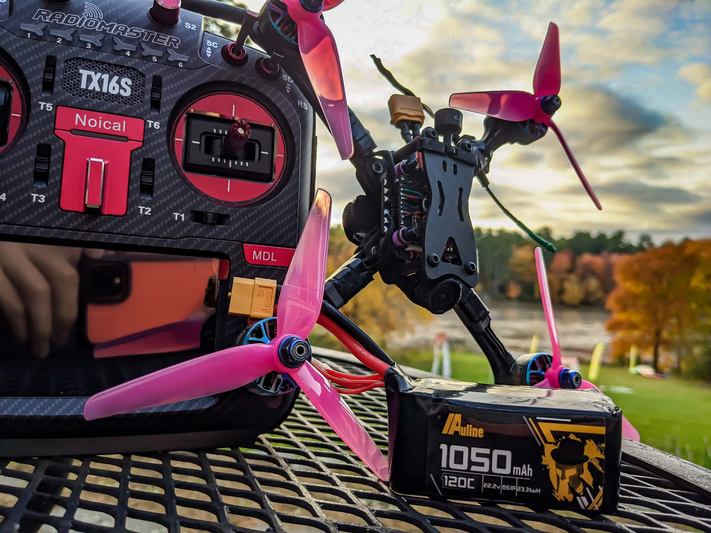 16 PCS HQ Racing Prop R35 5.1X3.5X3 Pink for FPV Racing Drone