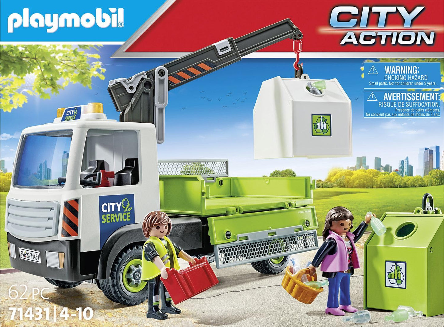 Playmobil City Action Truck Transport Bin, Piccolo Size, Multicoloured, Model 71431, Plastic Construction