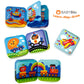 Floating Baby Bath Books - Transport Themed Bath Books For Babies, Infants - Waterproof, Mold-Free Bath Toys For Learning & Earl