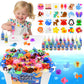 Magic Water Elf Toy Kit, Waters Pets, Aqua Fairy Water Gel Kit with 20 Magic Gels & 24 Shape Molds, DIY Squishy Maker, Summer Ac