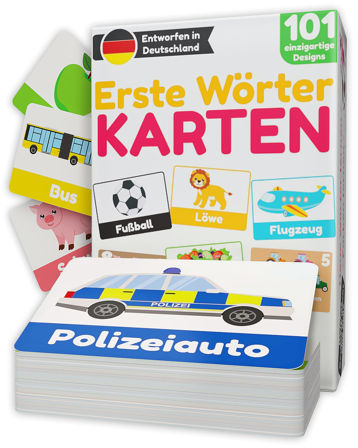 First Words Cards | Flashcards Toddlers 1 2 3 Years | Learning Cards Children | Baby & Toddler Picture Cards | 101 Unique Flashc