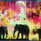 Webby Kid Elephants in A Forest Painting Wooden Jigsaw Puzzle, 500 Pieces