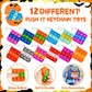 48 Halloween Toys Pack with Pumpkin Box, Halloween Party Favors Gifts for Kids, Squishy Mochi Toys in Bulk with Bubble Push it K