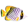 Real Planet Sea Life Plush - Soft Stuffed Animal Gift For Kids All Ages, Sea Ocean Fishing Plushie, Christmas Birthday Gifts (Auriga Butterfly Fish, 9.5') (9.5' Long)