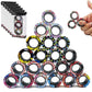 24Pcs Magnetic Rings Fidget Toys Spinner Set,Finger Magnet Rings Endless Hours Of Fun Adhd Stress Relief Fidget Spinner For Relieve Anxiety Birthday For Adults Teens Kids Valentines Day For Kids