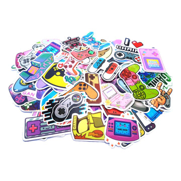 100 Pcs Video Game Water Bottle Stickers For Boys, Gaming Gamer Stickers