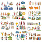 Windkream 12 Set Felt Board Stories Pieces Set Felt Animals Bible Fairy Tales For Preschool Animals Figures Flannel Board Storie