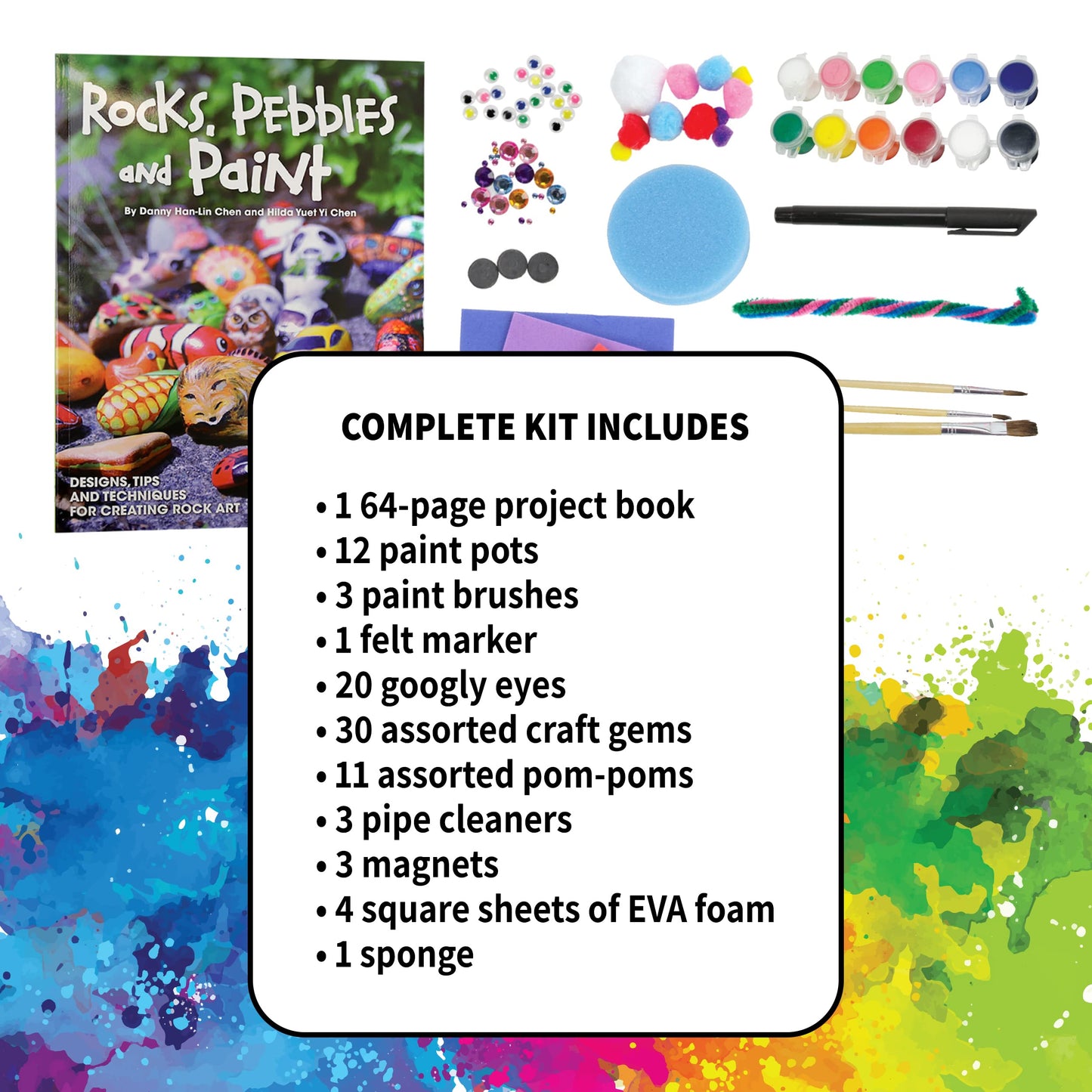 Spicebox Kits for Kids Rock Painting Toy, Model: 5522716