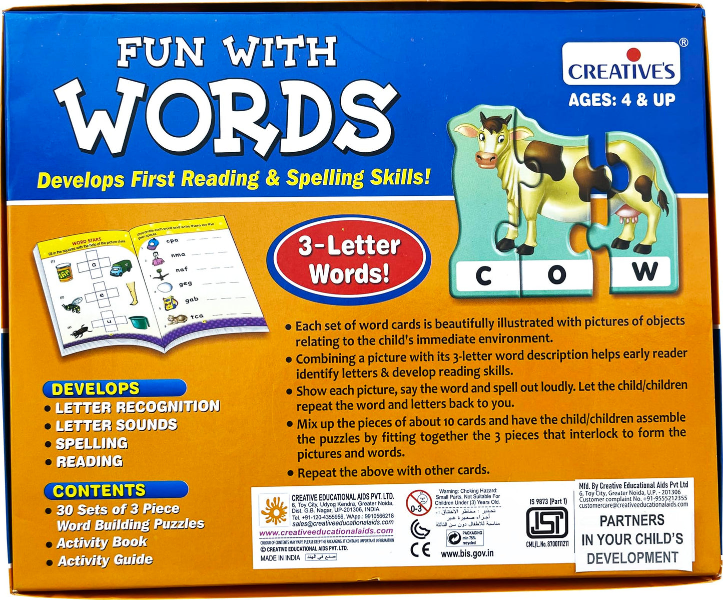 Creative Educational School Fun With Words