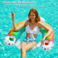 Jasonwell Inflatable Pool Float Chair - Pool Floaties Floating Pool Chair Lounge Floats For Swimming Pool Water Chair Pool Lounger With Cup Holder Pool Toy Party Floaty Adults (Rainbow-Xl)