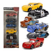 Toyrentto Ultimate 6-Piece Diecast Racing Car Set Alloy Toy Cars For Kids, Includes Tow Truck, Police Car & Speed Race Cars - Pe