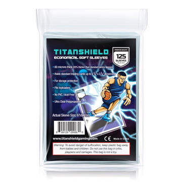 Titanshield 500 Count 60-Microns Thickness Soft Penny Card Sleeves 2-5/8    X 3-5/8    (67X94Mm), Ultra Clear (500 Count)