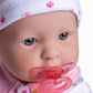 JC Toys 20" Caucasian Soft Body Baby Doll - Washable Vinyl, Pink Outfit & Hat, Model 15340_A, Ideal for Children 2 Years +