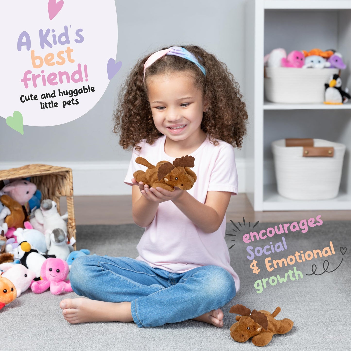 Forest & Twelfth Stuffed Animal, Single Mini Stuffed Animal Plush Toy For Kids, Amphibian Party Favors And Goody Bags, Classroom