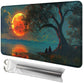 RWUTYTIUL Card Playmat 24 X 14 Inch with Playmat Tube Bag, Card Gameplay Playmat with Stitched Commander Deck Board MTG RPG CCG 