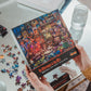 Toynk 1000-Piece Retro Jigsaw Puzzle - Afternoon in The 80s, 28x20 Inches, Orange, Recycled Materials, Model 610210
