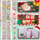 Christmas 3D Puffy Stickers For Kids Toddlers Crafts, Small Xmas Bulk Stickers For Cards Envelopes , Mini Foam Christmas Stickers With Glitter Santa Snowman Trees, Winter Holiday Stickers 8 Sheets.