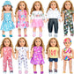 18 Inch Doll Clothes Accessories For Girl Doll Clothes(10 Set)