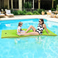 WARMOUNTS Lily Pad Floating Mat for 2 People, 8 x 4 FT Floating Mat Holds 360 Lbs, 3-Layer Tear-Resistant XPE Foam Floating Wate