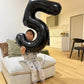 Black Number 5 Balloon 40 Inch, 5 Balloon Number, 5Th Birthday Decorations, Black Party Supplies For Boys Girls