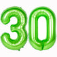 Number Balloons 40 Inch Green Birthday Party Decorations 30St Digital Jumbo Helium Foil Mylar Balloon