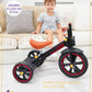 KRIDDO Kids Tricycle, 12 Inch Puncture Free Wheel w Front Light, Adjustable Seat Height, Gift for 2-5 Year Olds, Trike for Toddl