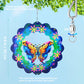 Generic Metal Wind Spinners 3D Hanging Butterfly Wind Spinner 10Inch Metal Wind Spinners For Outdoor&Indoor Decor, Yard Art, Garden Decoration, Blue