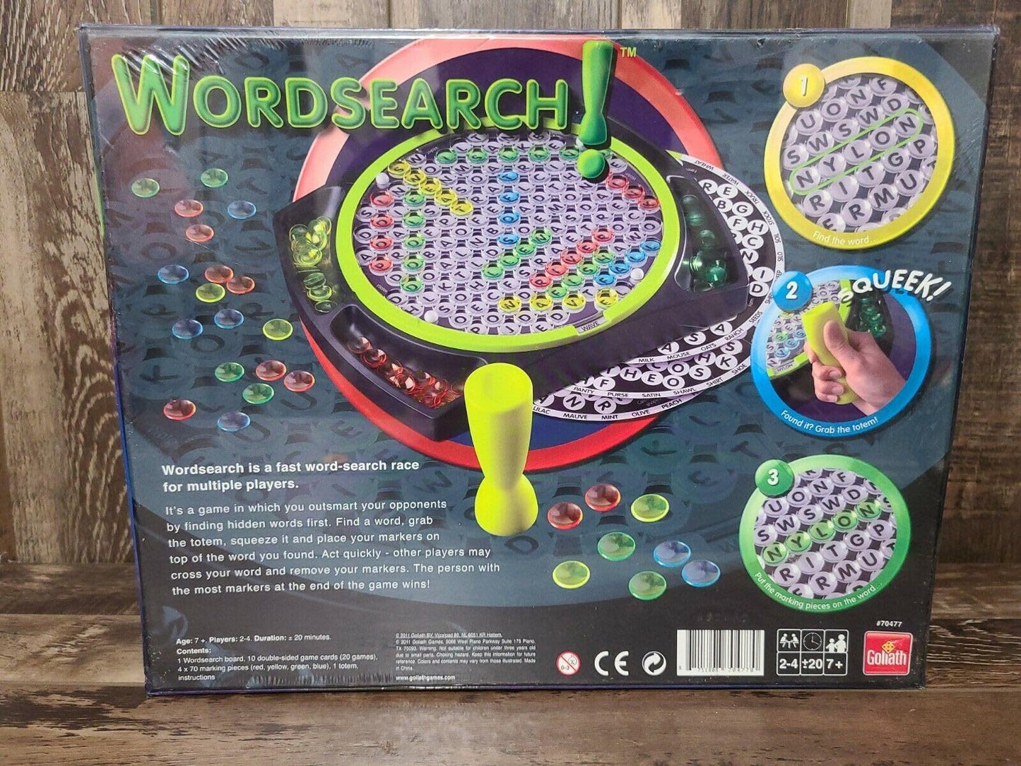 Goliath WordSearch Game - Fast-Paced Word Finding Fun - Multi Color - Model 70477 - Paper Material