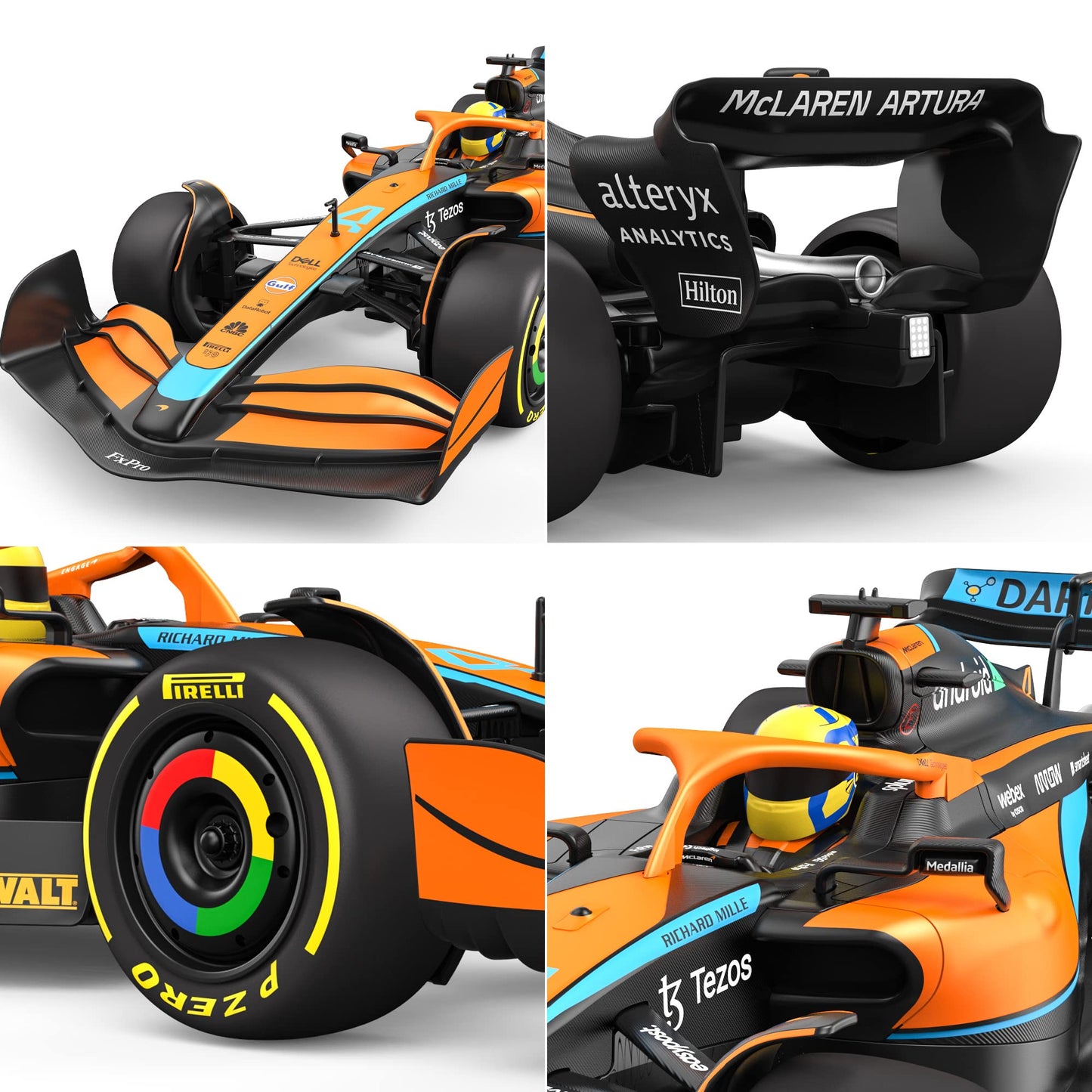 Voltz Toys Authentic Licensed 1:12 McLaren F1 MCL36 Remote Control Car - F1 Collection RC car Series for Kids and Adults - 2.4GH