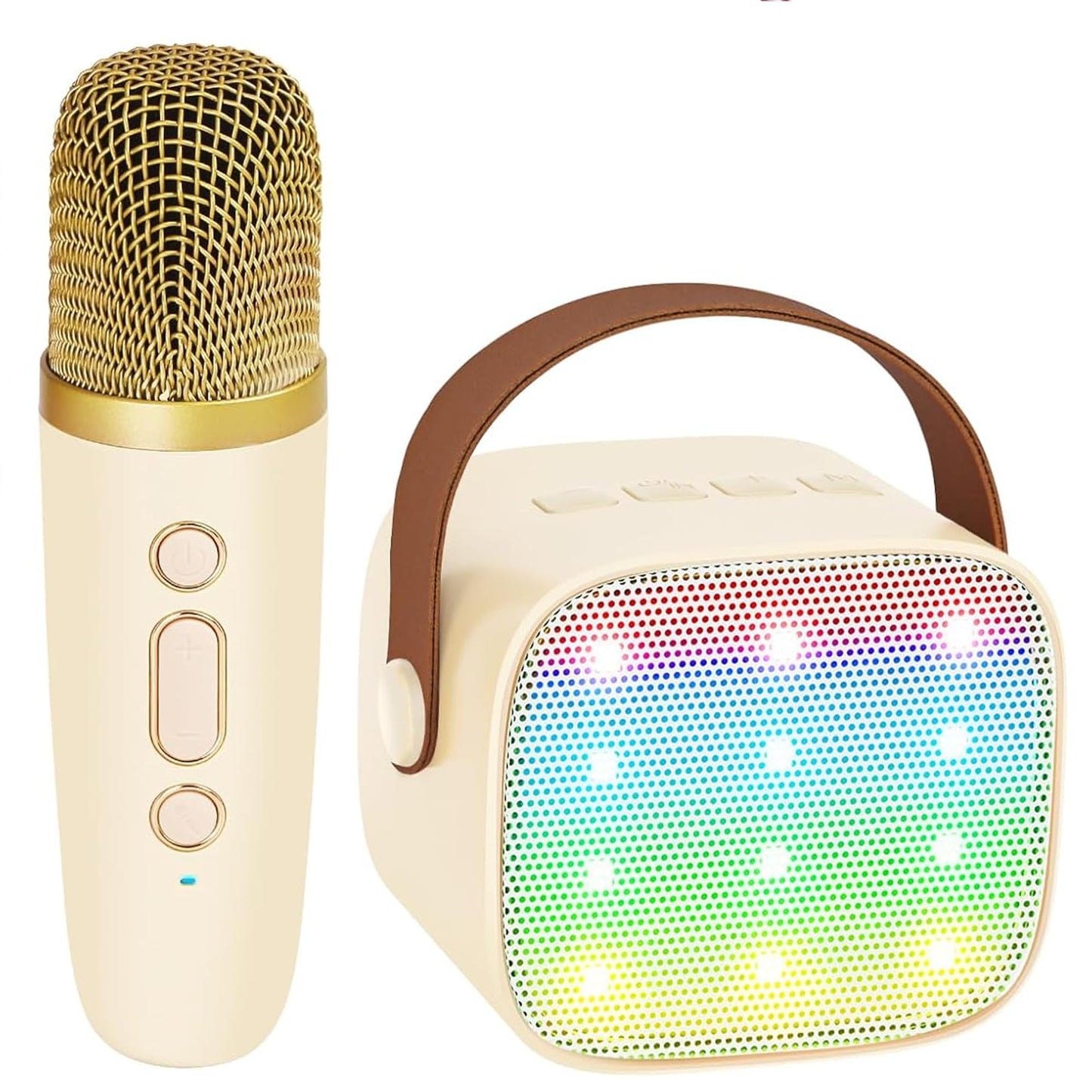 Yll Mini Karaoke Machine With 2 Wireless Microphones For Kids Adults, Portable Bluetooth Speaker Easter Gift For 3, 4, 5, 6, 7, 8, 10, 11, 12, 13, 14+ Years Old Teens Birthday For Boys Home(Black)