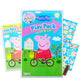 Peppa Pig Clock Puzzle Shape Sorting Game For Toddlers, Kids ~ 5 Pc Learning Toy Bundle With Peppa Wooden Clock, 3 Flash Card Packs, And More (Peppa Pig Wooden Toys)