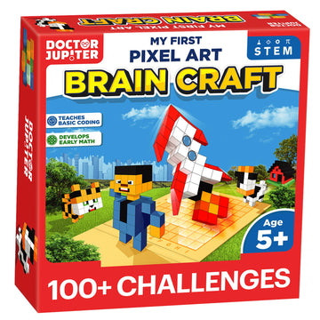 Doctor Jupiter My First Stem Pixel Art Kit For Kids Ages 5+ | Birthday Gift Ideas For 5-6-7-8-9-10 Year Old Boys & Girls | Learn